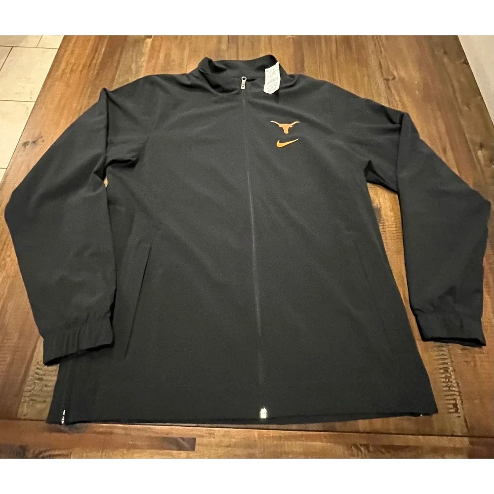 Nike‎ Texas Longhorns NCAA Black Full Zip Jacket Men's Large